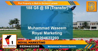 Residential Plot for Sale in Bahria Orchard, Lahore - (BP-65416)