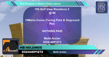 Residential Plot for Sale in Bahria Town, Lahore - (BP-65436)