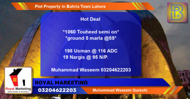 Residential Plot for Sale in Bahria Town, Lahore - (BP-65442)