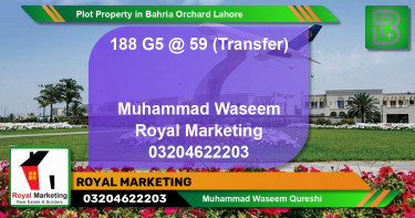 Residential Plot for Sale in Bahria Orchard, Lahore - (BP-65449)