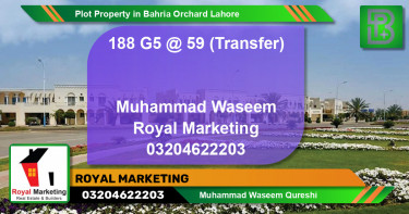 Residential Plot for Sale in Bahria Orchard, Lahore - (BP-65492)