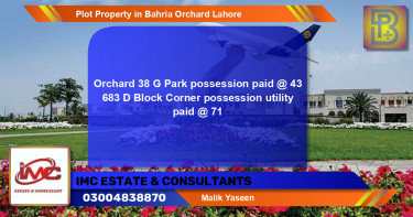 Residential Plot for Sale in Bahria Orchard, Lahore - (BP-65509)