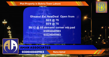 Residential Plot for Sale in Bahria Town, Lahore - (BP-65520)