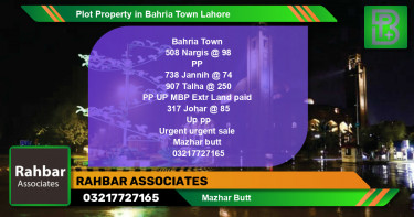 Residential Plot for Sale in Bahria Town, Lahore - (BP-65578)