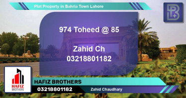 Residential Plot for Sale in Bahria Town, Lahore - (BP-65580)