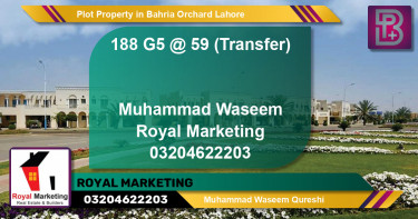 Residential Plot for Sale in Bahria Orchard, Lahore - (BP-65581)
