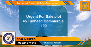 Commercial Property for Sale in Bahria Town, Lahore - (BP-65596)