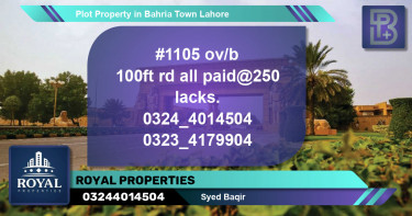 Residential Plot for Sale in Bahria Town, Lahore - (BP-65608)