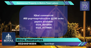 Commercial Property for Sale in Bahria Town, Lahore - (BP-65625)
