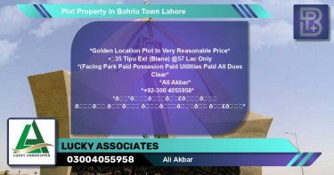 Residential Plot for Sale in Bahria Town, Lahore - (BP-65647)