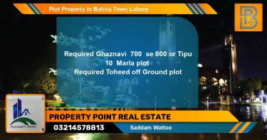 Residential Plot for Sale in Bahria Town, Lahore - (BP-65664)