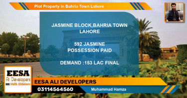 Residential Plot for Sale in Bahria Town, Lahore - (BP-65672)