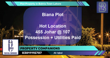 Residential Plot for Sale in Bahria Town, Lahore - (BP-65685)