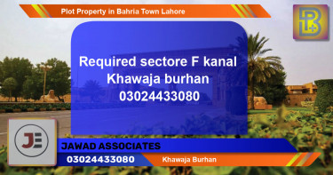 Residential Plot for Sale in Bahria Town, Lahore - (BP-65704)