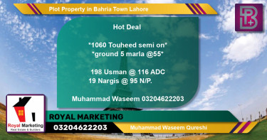 Residential Plot for Sale in Bahria Town, Lahore - (BP-65706)