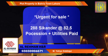 Residential Plot for Sale in Bahria Town, Lahore - (BP-65727)