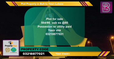 Residential Plot for Sale in Bahria Town, Lahore - (BP-65730)