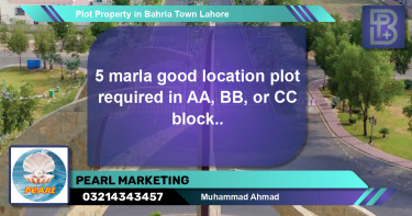 Residential Plot for Sale in Bahria Town, Lahore - (BP-65758)
