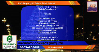 Residential Plot for Sale in Bahria Town, Lahore - (BP-65778)
