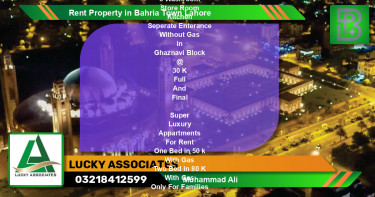 Residential Property for Rent in Bahria Town, Lahore - (BP-65795)
