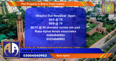 Residential Plot for Sale in Bahria Town, Lahore - (BP-65826)