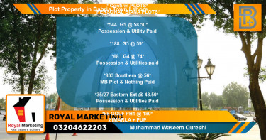 Residential Plot for Sale in Bahria Town, Lahore - (BP-65847)