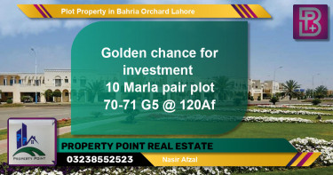 Residential Plot for Sale in Bahria Orchard, Lahore - (BP-65865)