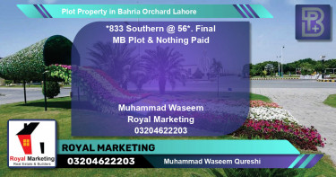 Residential Plot for Sale in Bahria Orchard, Lahore - (BP-65894)