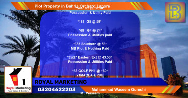 Residential Plot for Sale in Bahria Orchard, Lahore - (BP-65941)
