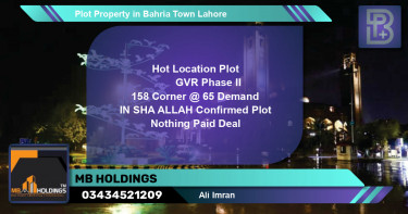 Residential Plot for Sale in Bahria Town, Lahore - (BP-65954)