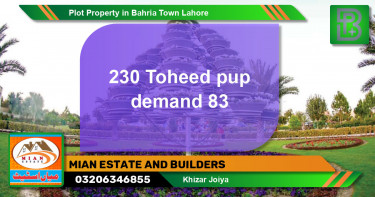 Residential Plot for Sale in Bahria Town, Lahore - (BP-65966)