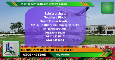 Residential Plot for Sale in Bahria Orchard, Lahore - (BP-65981)
