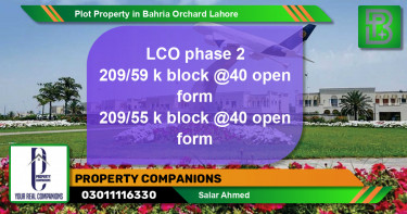 Residential Plot for Sale in Bahria Orchard, Lahore - (BP-66007)