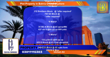 Residential Plot for Sale in Bahria Orchard, Lahore - (BP-66038)