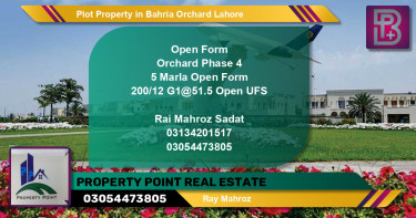 Residential Plot for Sale in Bahria Orchard, Lahore - (BP-66081)