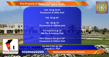 Residential Plot for Sale in Bahria Orchard, Lahore - (BP-66097)