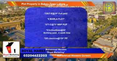 Residential Plot for Sale in Bahria Town, Lahore - (BP-66098)