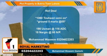 Residential Plot for Sale in Bahria Town, Lahore - (BP-66100)