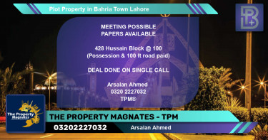 Residential Plot for Sale in Bahria Town, Lahore - (BP-66133)
