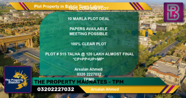Residential Plot for Sale in Bahria Town, Lahore - (BP-66136)