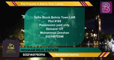 Residential Plot for Sale in Bahria Town, Lahore - (BP-66171)