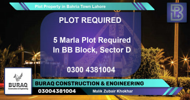 Residential Plot for Sale in Bahria Town, Lahore - (BP-66178)