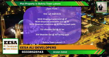 Residential Plot for Sale in Bahria Town, Lahore - (BP-66215)
