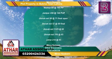 Residential Plot for Sale in Bahria Town, Lahore - (BP-66241)