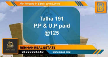 Residential Plot for Sale in Bahria Town, Lahore - (BP-66280)