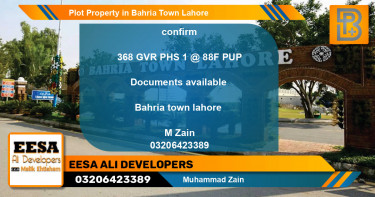 Residential Plot for Sale in Bahria Town, Lahore - (BP-66281)