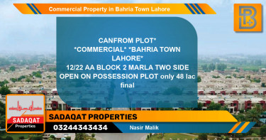 Commercial Property for Sale in Bahria Town, Lahore - (BP-66288)