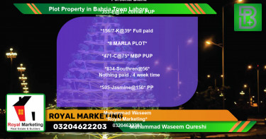 Residential Plot for Sale in Bahria Town, Lahore - (BP-66307)
