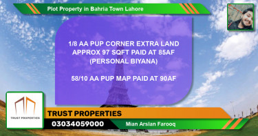 Residential Plot for Sale in Bahria Town, Lahore - (BP-66363)