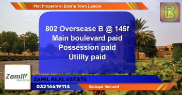 Residential Plot for Sale in Bahria Town, Lahore - (BP-66397)